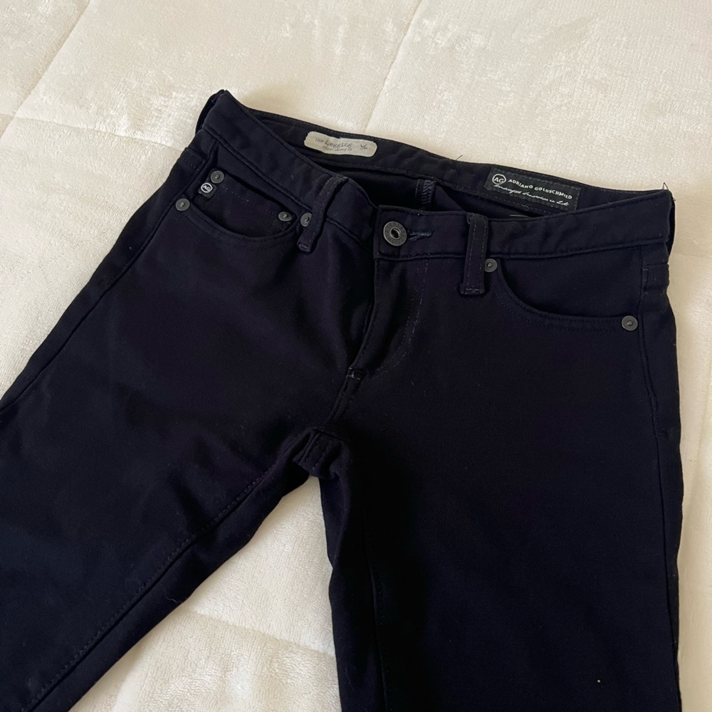 AG Adriano Goldschmied Super Skinny Fit Legging Black Size 24 Regular